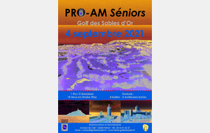 Pro AM Seniors aux Sables d'Or le samedi 4 septembre 2021